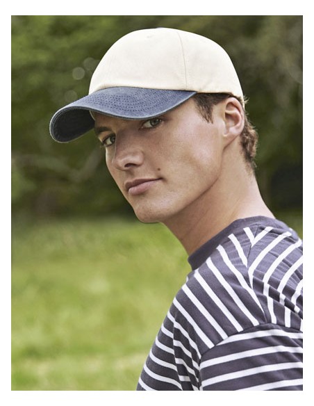 BEE-B673-Contrast Peak Low Profile Vintage Cap 2